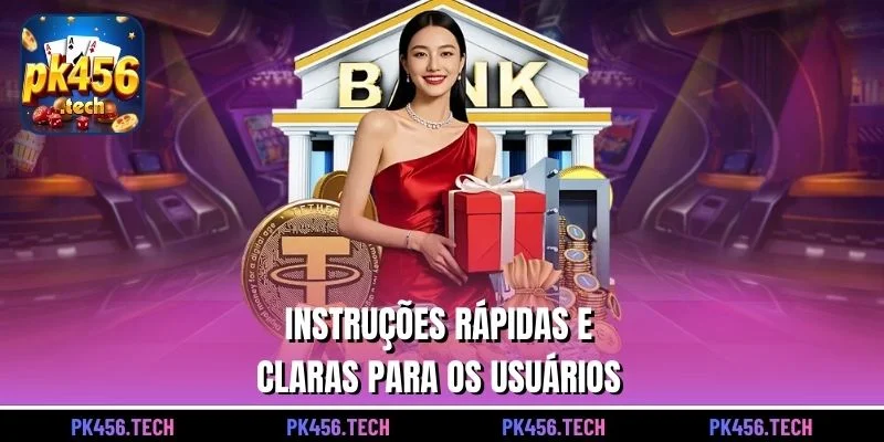 Instruções rápidas e claras para os usuários