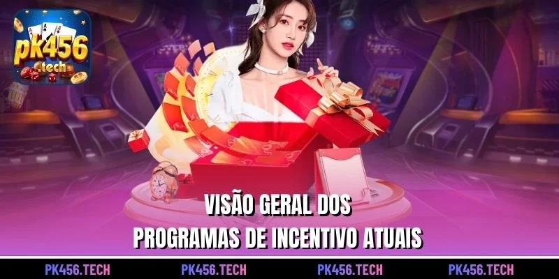 Visão geral dos programas de incentivo atuais